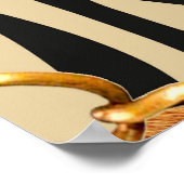 Leopardenmuster, Leopardrucke, Tierdruck, Poster (Ecke)