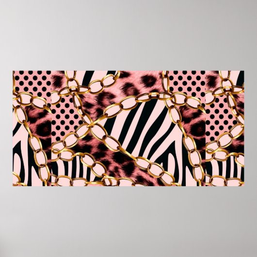 Leopardenmuster, Leopardrucke, Tierdruck, Poster (Vorne)