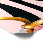 Leopardenmuster, Leopardrucke, Tierdruck, Poster (Ecke)