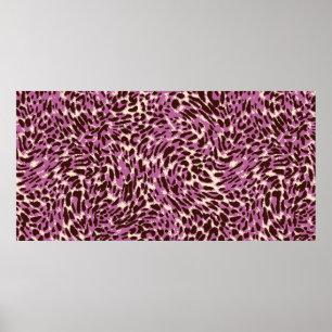 Leopardenmuster, Leopardrucke, Tierdruck, Poster