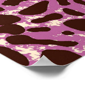 Leopardenmuster, Leopardrucke, Tierdruck, Poster (Ecke)