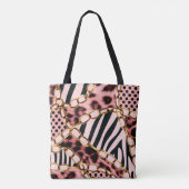 Leopardenmuster, Leopardrucke, Tierdruck, Tasche (Rückseite)