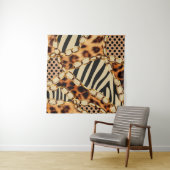 Leopardenmuster, Leopardrucke, Tierdruck, Wandteppich (Beispiel)
