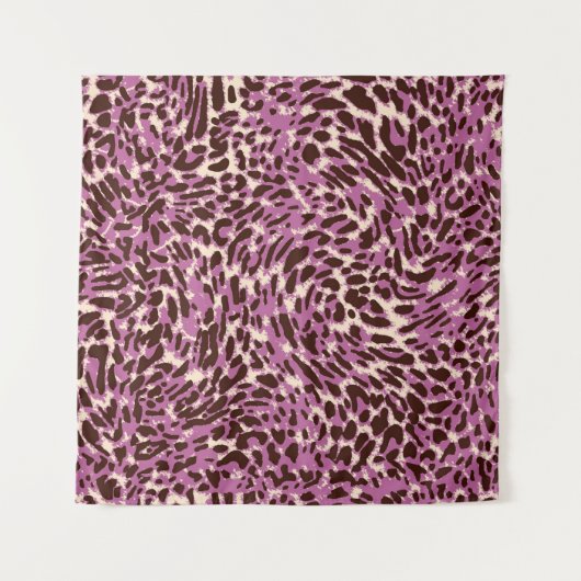 Leopardenmuster, Leopardrucke, Tierdruck, Wandteppich (Vorderseite)