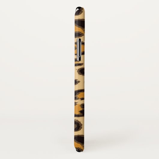 Leopardenmuster - mit Monogramm Case-Mate iPhone Hülle (Hinten/Rechts)