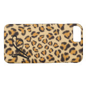 Leopardenmuster - mit Monogramm Case-Mate iPhone Hülle (Rückseite (Horizontal))