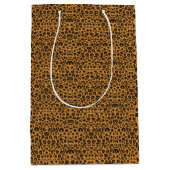 Leopardenmuster Mittlere Geschenktüte (Vorderseite)