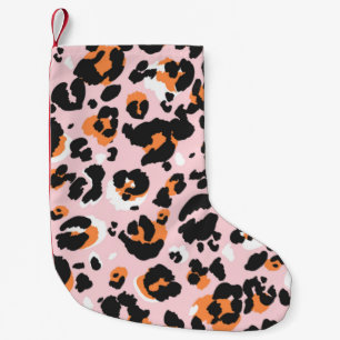 Leopardenmuster nahtlos. Klassische Leo-Textur. Tr Kleiner Weihnachtsstrumpf