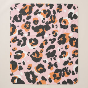 Leopardenmuster nahtlos. Klassische Leo-Textur. Tr Sherpadecke