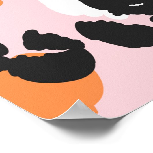 Leopardenmuster nahtlos. Klassische Leostruktur. T Poster (Ecke)