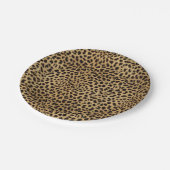 Leopardenmuster Pappteller (Schrägansicht)