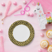 Leopardenmuster Pappteller (Party)