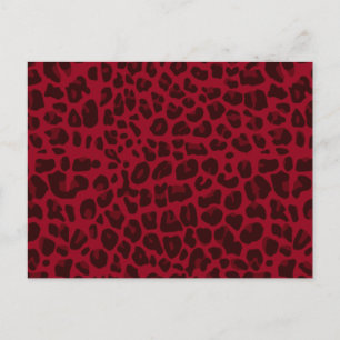 Leopardenmuster Postkarte