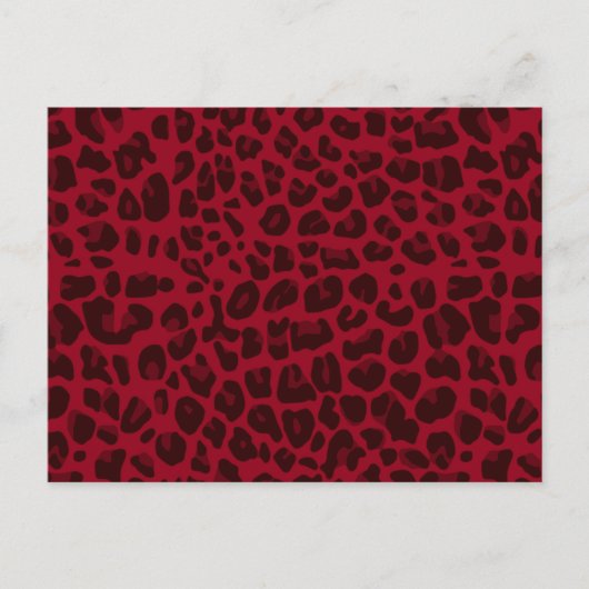 Leopardenmuster Postkarte (Vorderseite)
