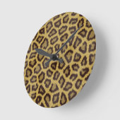 Leopardenmuster Runde Wanduhr (Winkel)