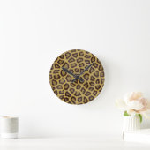 Leopardenmuster Runde Wanduhr (Zuhause)