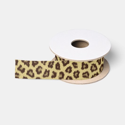 Leopardenmuster Satinband (Spule)