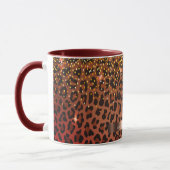 Leopardenmuster schwarz-goldbraun tasse (Links)