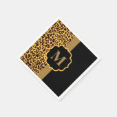 Leopardenmuster Serviette (Ecke)