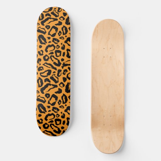 Leopardenmuster Skateboard (Vorderseite)