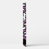 Leopardenmuster, Spots, Lila Leopard, Ihr Name Case-Mate iPhone Hülle (Rückseite / Rechts)