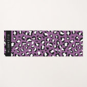 Leopardenmuster, Spots, Lila Leopard, Ihr Name Yogamatte (Vorderseite (Horizontal))