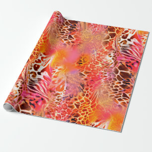 Leopardenmuster Stoff Leopard,abstrakt,Tier Geschenkpapier
