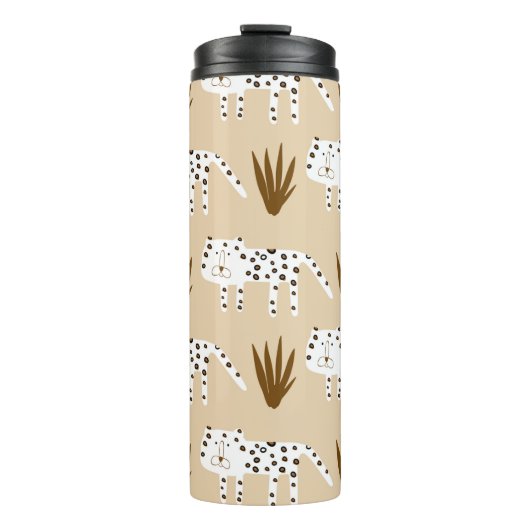 Leopardenmuster Thermosbecher (Vorderseite)