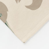 Leopardenmuster, Tierdruck nahtlos Design Gree Fleecedecke (Ecke)