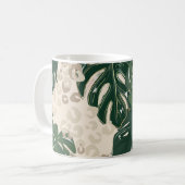 Leopardenmuster, Tierdruck nahtlos Design Gree Kaffeetasse (Vorderseite Links)