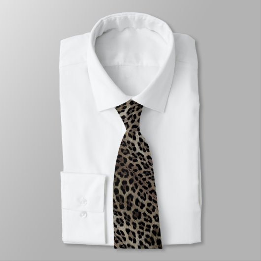Leopardenmuster, Tiger, Leopardenfell, modisch, Krawatte (Gebunden)