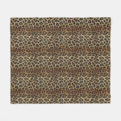 Leopardenmuster, Tiger, Leopardenhaut, Fleecedecke (Vorderseite (Horizontal))