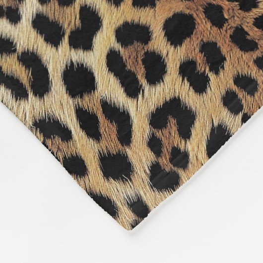 Leopardenmuster, Tiger, Leopardenhaut, Fleecedecke (Ecke)