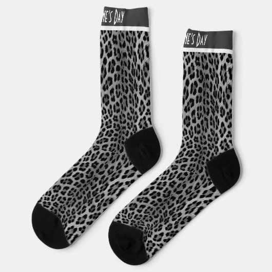 Leopardenmuster, Tiger, Leopardenhaut, Socken (Linkes Detail)