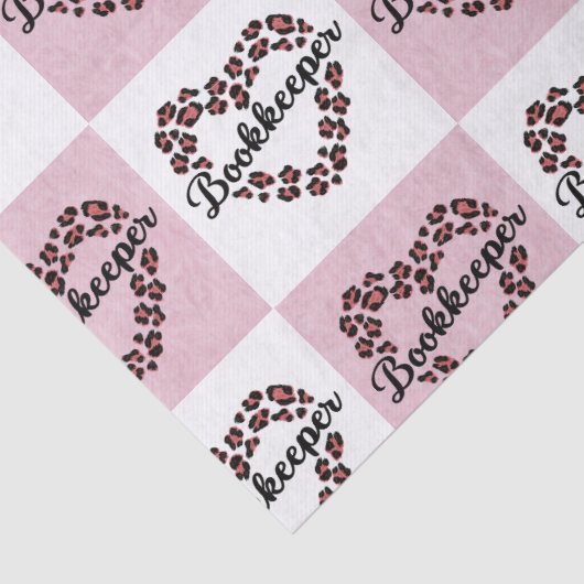 Leopardenpapier für Heftrahmen Seidenpapier (Detail)