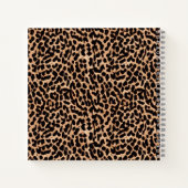 Leopardenpatrone mit leichten Rose Notizblock (Rückseite)