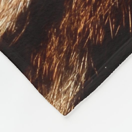 Leopardenpelz Fleecedecke (Ecke)