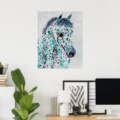 Leopardenpferd Poster (Heimbüro)