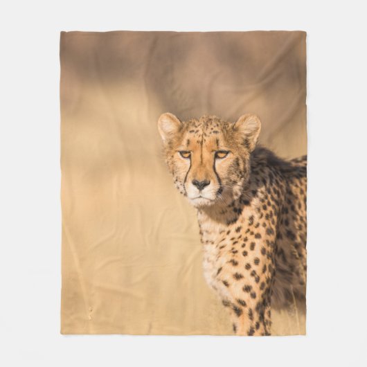 LEOPARDENPORTRAIT FLEECEDECKE (Vorderseite)