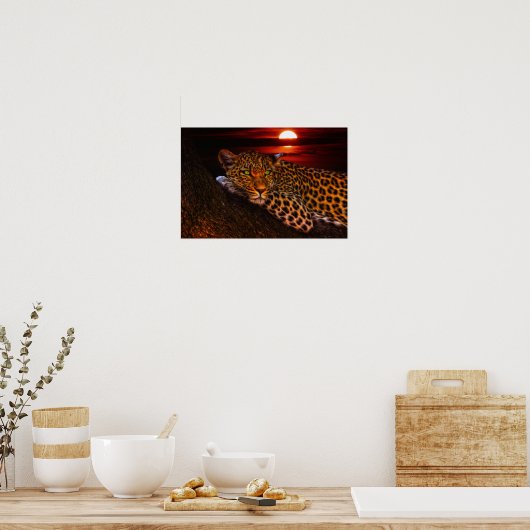 Leopardenposter Poster (Küche)