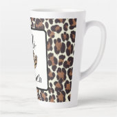 Leopardenprint 50. Geburtstag Milchtasse (Rechts)