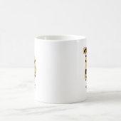 Leopardenprint Anfangsbuchstabe Kleinbuchstabe b u Kaffeetasse (Mittel)