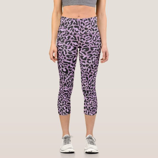 Leopardenprint-Capri-Leggings Capri Leggings (Vorderseite)