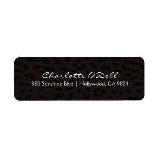 Leopardenprint; Etiketten (Vorne)