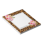 Leopardenprint, Geparden modern, trendig, floral Notizblock (angewinkelt)