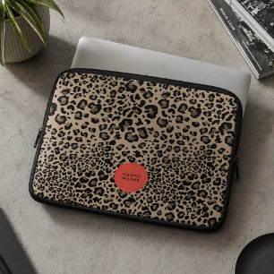 Leopardenprint-Laptop-Hülle Neopren-Schutzhülle Laptopschutzhülle