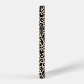 Leopardenprint Monogramm iPhone Hülle (Rechte Seite)