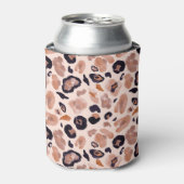 Leopardenprint, nahtlos, beige Hintergrund. Dosenkühler (Kanne Vorderseite)