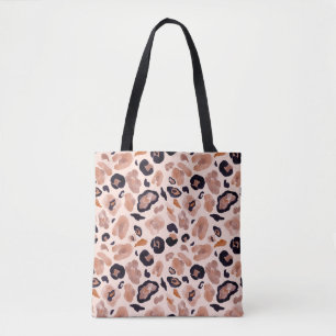 Leopardenprint, nahtlos, beige Hintergrund. Tasche
