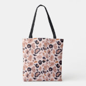 Leopardenprint, nahtlos, beige Hintergrund. Tasche (Rückseite)